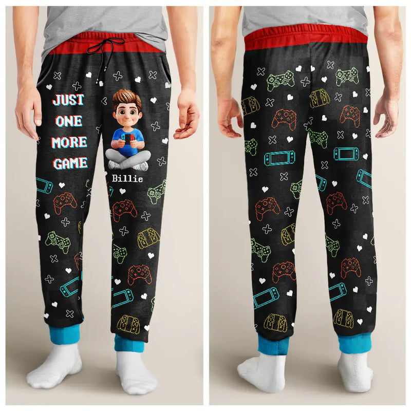 Gift For Kids,Gift For Son,Gift For Daughter,Happy,Dog Lovers,Cat Lovers - I'm Gaming Do Not Disturb - Personalized Pajama Pants