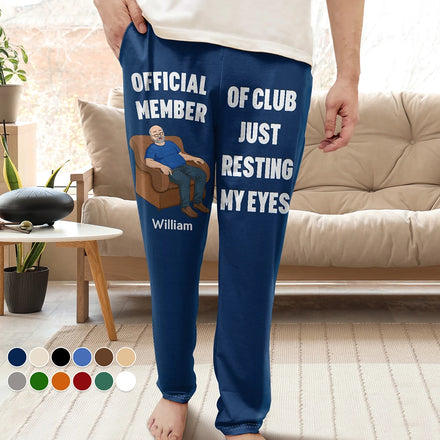 I'm Just Resting My Eyes - Personalized Pajama Pants