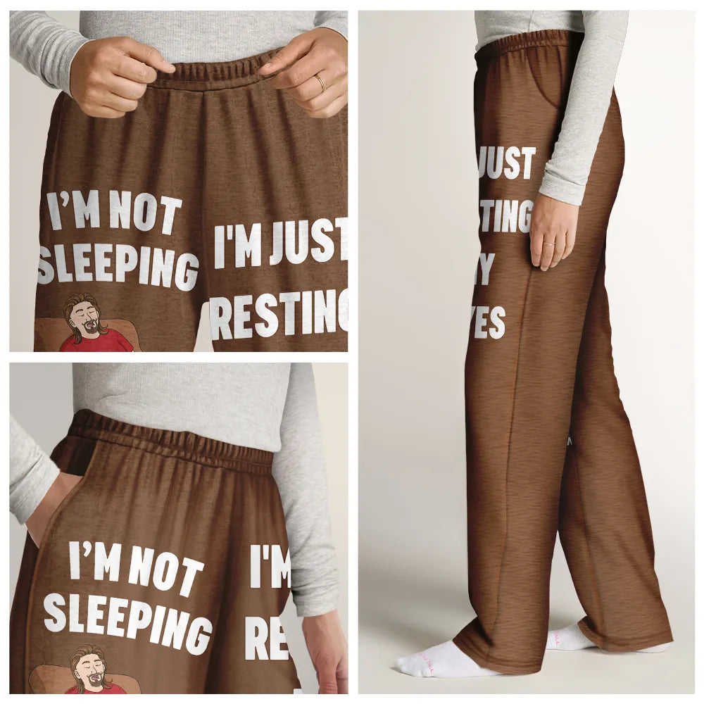 Gift For Father,Humorous,Vector - I'm Just Resting My Eyes - Personalized Pajama Pants