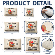 Gift For Father,Gift For Grandpa,Gift For Husband,Non-Eng,Vector,Humorous - I'm Just Resting My Eyes - Personalized Pillow