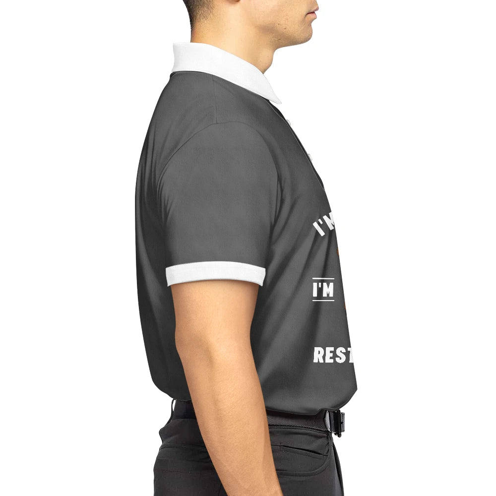 Gift For Father, Humorous, Vector - I'm Just Resting My Eyes - Personalized Polo Shirt