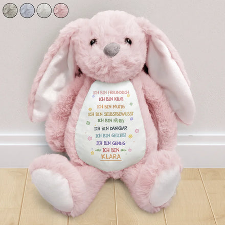 Ich Bin Geliebt - Personalisierter Stoffhase