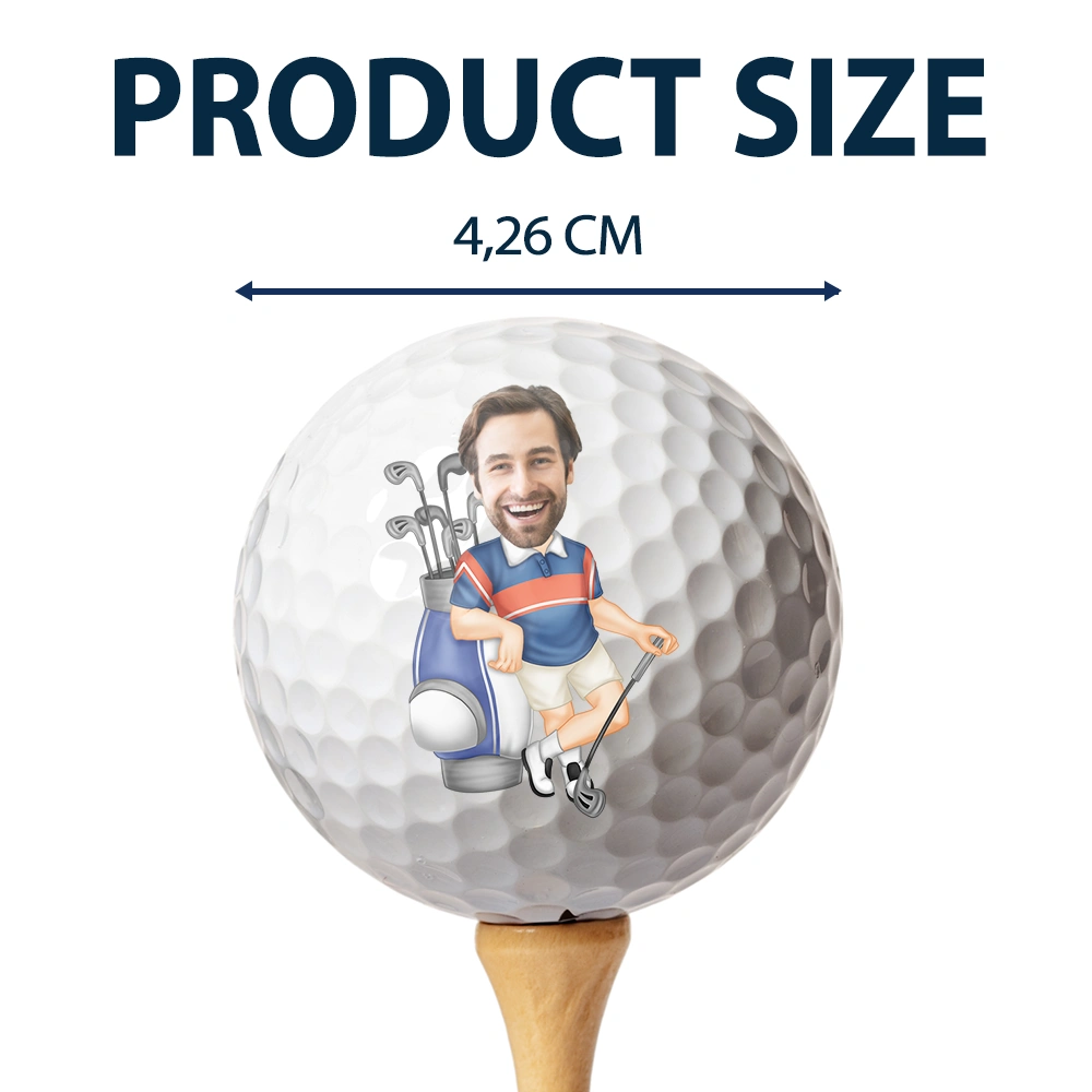 Golf, Funny, Gift For Father, Gift For Grandpa - If Found Please Hit Better Than - Personalized Golf Ball