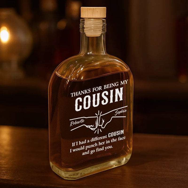 Funny,Gift For Brothers,Gift For Sibling,Gift For Husband,Gift For Wife - If I Had A Different Brother - Personalized Whiskey Bottle