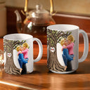 Gift For Couples, Gift For Husband, Gift For Wife, Gift For Boyfriend, Gift For Girlfriend, Happy - If I Have My Life To Life - Personalized White Edge-to-Edge Mug