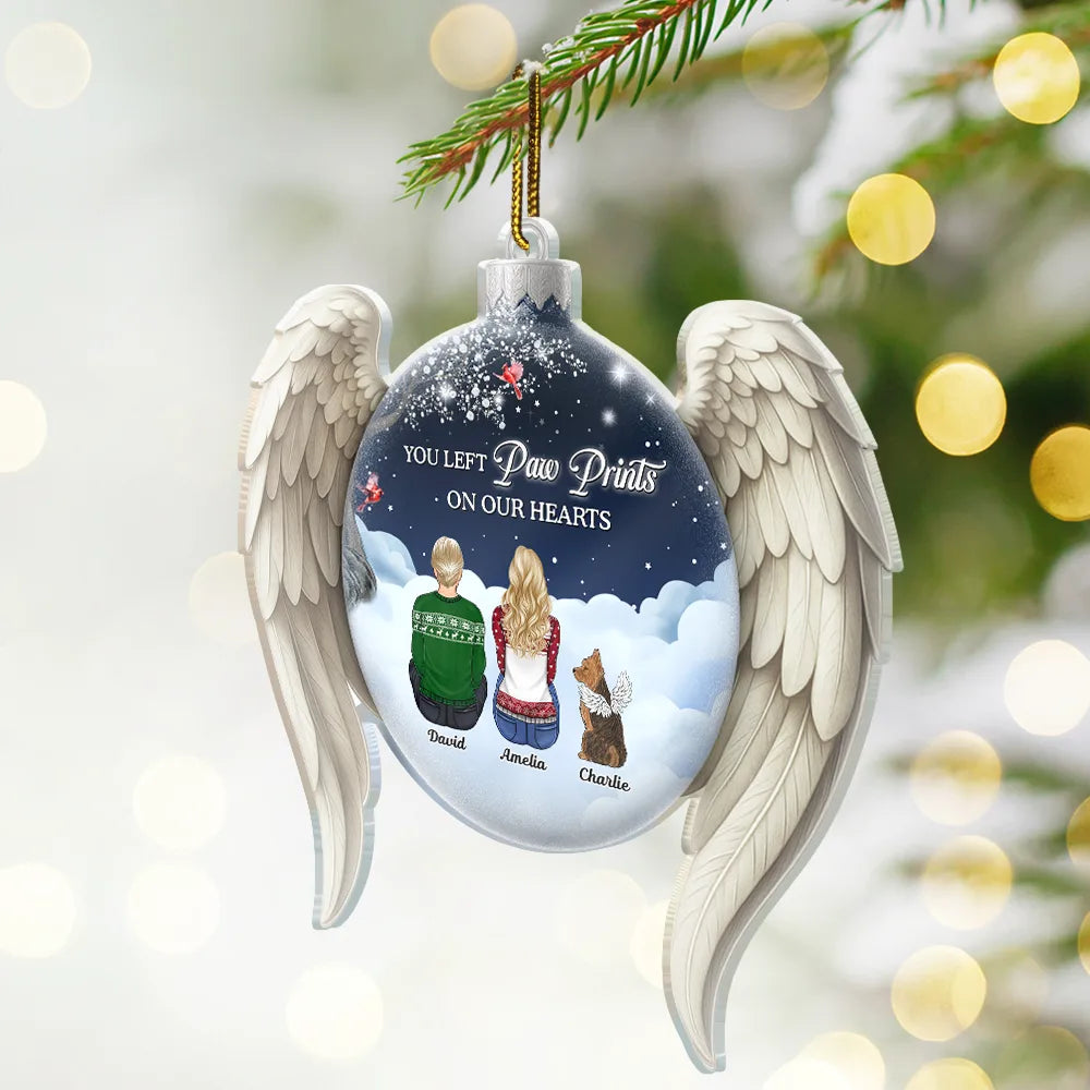 Christmas,Memorial,Sad,Pet Lovers,Dog Lovers,Cat Lovers - If Love Could Have Saved You Pet Memorial - Personalized Custom Shaped Acrylic Ornament