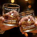 Gift For Grandpa,Gift For Father,Gift For Grandma,Gift For Mother,Non-Eng,Vector,Humorous - If You Were Whiskey You Would Be Very Expensive - Personalized Whiskey Glass
