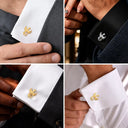 Confident, Gift For Men, Gift For Yourself, Wedding, Icon - Impressive Logo For Men - Personalized Cufflinks