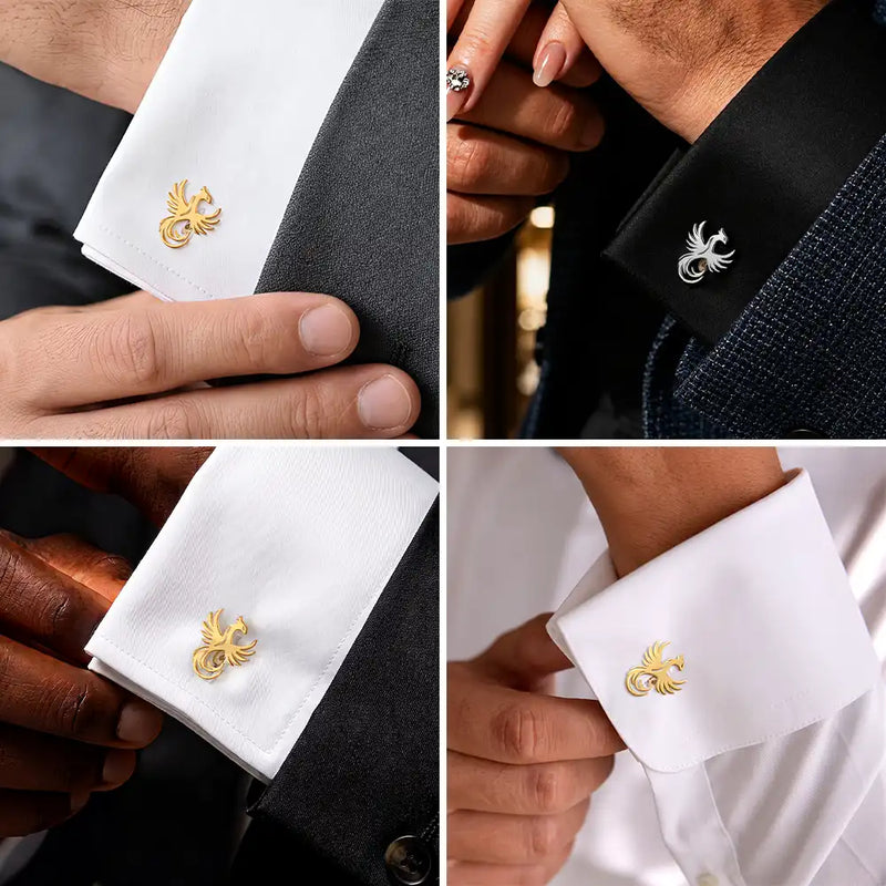Confident, Gift For Men, Gift For Yourself, Wedding, Icon - Impressive Logo For Men - Personalized Cufflinks