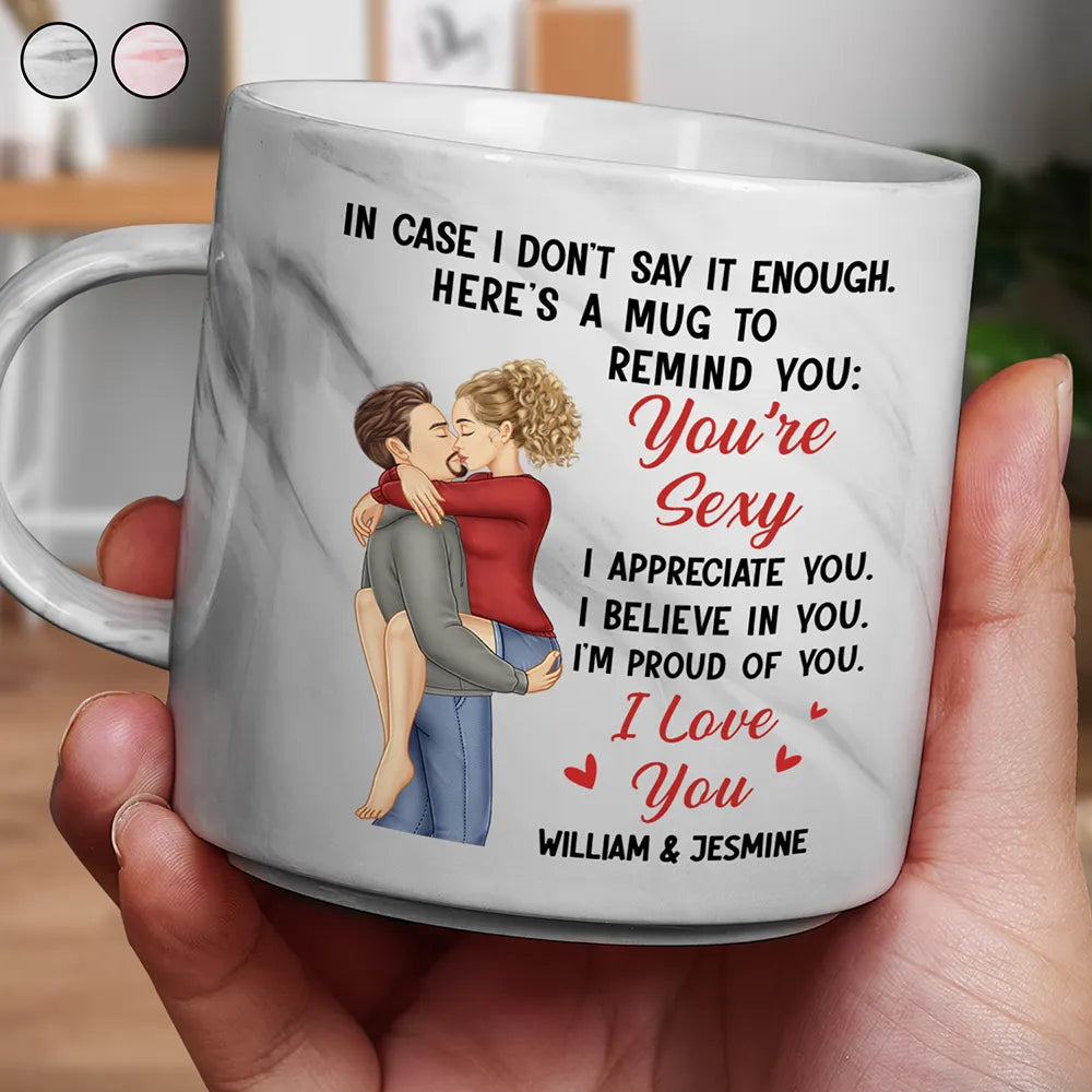 In Case I Don't Say It Enough Couples - Personalized Marble Mug
