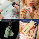 Gift For Wife, Gift For Girlfriend, Love - In Case You Need A Reminder - Personalized Leather Lipstick Case Keychain With Mirror
