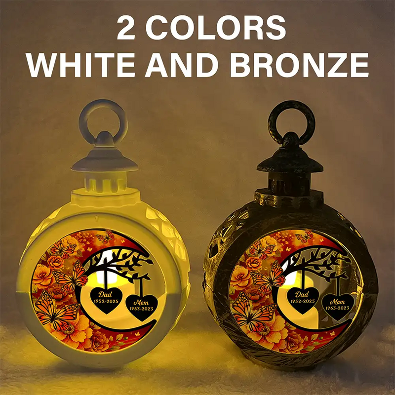 Memorial,Christmas,Sad - In Loving Memory - Personalized Candlelight Lantern Ornament