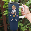 Teacher,Gift For Women,Happy,Back To School - It Takes A Big Heart To Teach Little Minds - Personalized 40oz Tumbler With Straw