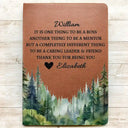 Gifts For Colleagues,Teacher,Happy - It Takes A Village Thanks You For Being A Part Of Us - Personalized Leather Journal