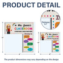 Back To School,Teacher,Proud,Vector - It's Okay In This Classroom Affirmations Teacher - Personalized Door Corner Wood Sign