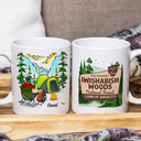 Camping, Campsite, Funny - Iwishabish Woods Camping - Personalized Mug