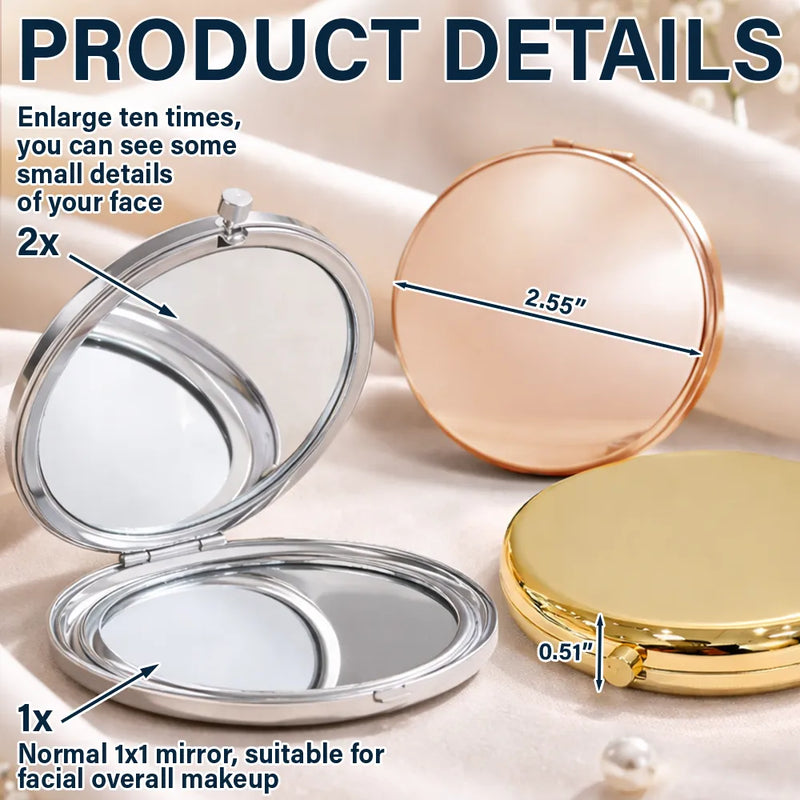 Graduation,Gift For Women,Gift For Men,Dad - Daughters (Adult),Gift For Daughter,Mom - Daughters (Adult),Dad - Sons,Gift For Son,Mom - Sons,Happy - Take Pride In How Far You've Come - Personalized Compact Mirror