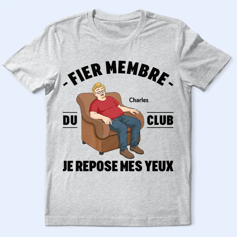 French,Non-Eng,Gift For Men,Gift For Yourself,Humorous,Vector - Je Repose Mes Yeux - T-Shirt Personnalisé
