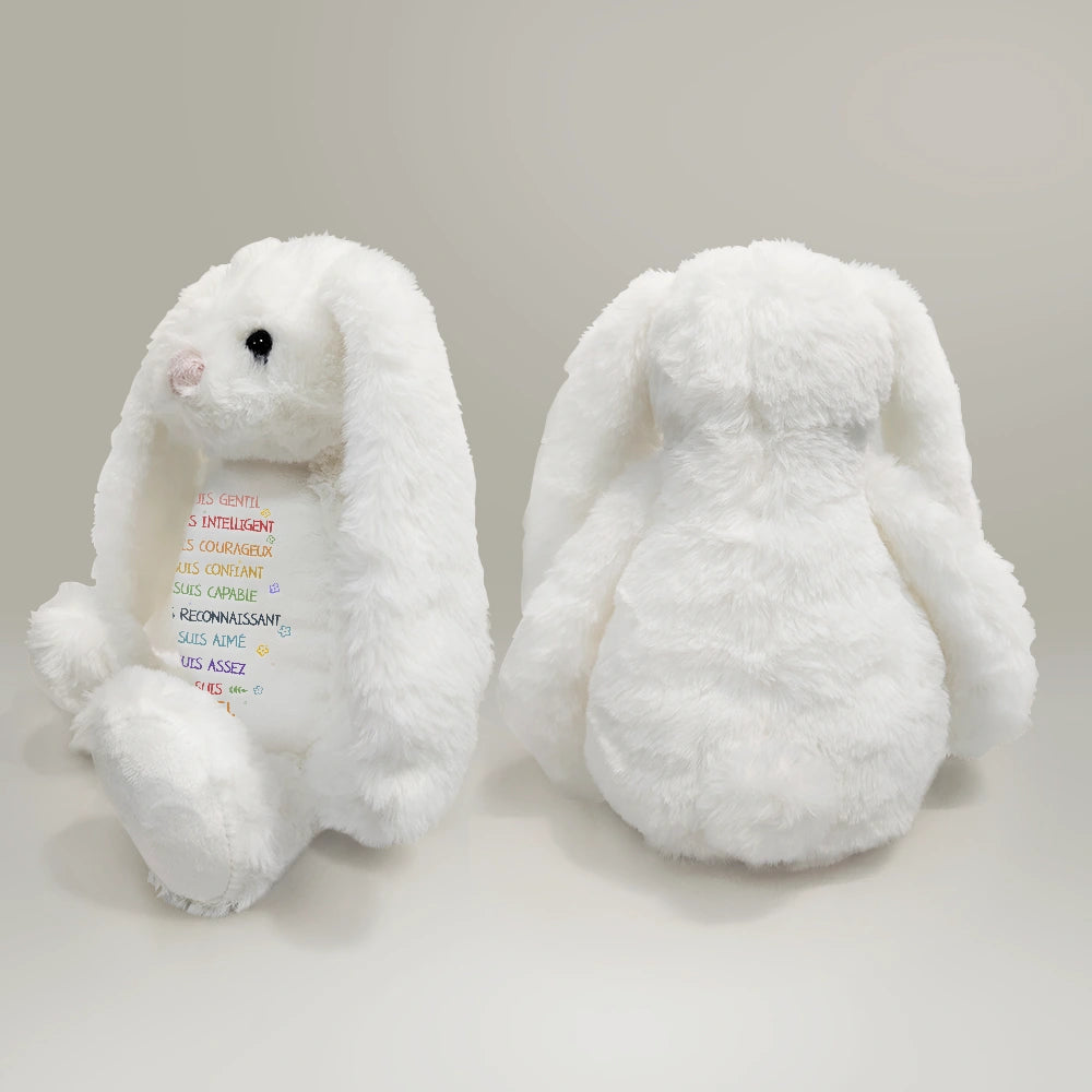 Gift For Kids,Gift For Grandkids,Gift For Daughter,Gift For Son,Gift For Sibling,Gift For Sisters,Gift For Brothers,Love,French - Je Suis Aimée - Peluche Lapin Personnalisée