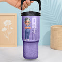 Nurse, Gift For Women, Gift For Men, Happy - Job Title 3D Effect Nurse - Personalized 30oz Tumbler With Handle