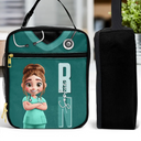 Job Title 3D Effect Nurse - Personalized Kids Lunch Bag