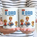 Gift For Father,Dad - Children,Happy - Just A Dad And His Girl 3D Cartoon - Personalized Mug