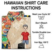 Travel, Gift For Yourself, Happy, Gift For Men, Gift For Women - Just A Girl Boy Who Loves Traveling - Personalized Hawaiian Shirt