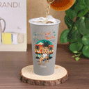 Gift For Women, Gift For Yourself, Summer, Travel, Beach, Happy - Just A Girl Who Loves Beaches Summer - Personalized Aluminum Color Changing Cup