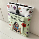 Reading, Gift For Yourself, Gift For Women, Happy - Just A Girl Who Loves Books Birth Month Flower - Personalized Book Sleeve