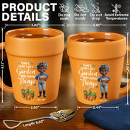 Gardening, Gift For Women, Happy, Gift For Yourself - Just A Girl Who Loves Gardening - Personalized Plant Pot Ceramic Mug
