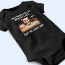 New Mom, New baby, Happy - Just Moved Out My Moms Place - Personalized Baby Onesie