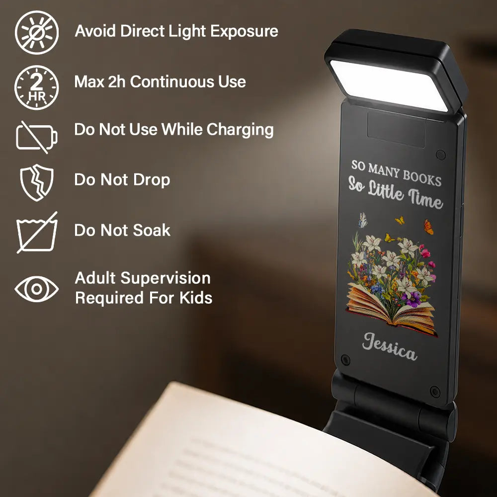Confident,Christmas,Reading,Gift For Yourself,Icon - Just One More Chapter Bookish Gifts For Book Lovers - Personalized Book Light Clip
