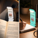 Confident,Christmas,Reading,Gift For Yourself,Icon - Just One More Chapter Bookish Gifts For Book Lovers - Personalized Book Light Clip