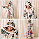 Gift For Yourself - Leopard My Reading Blanket - Personalized Wearable Hooded Blanket