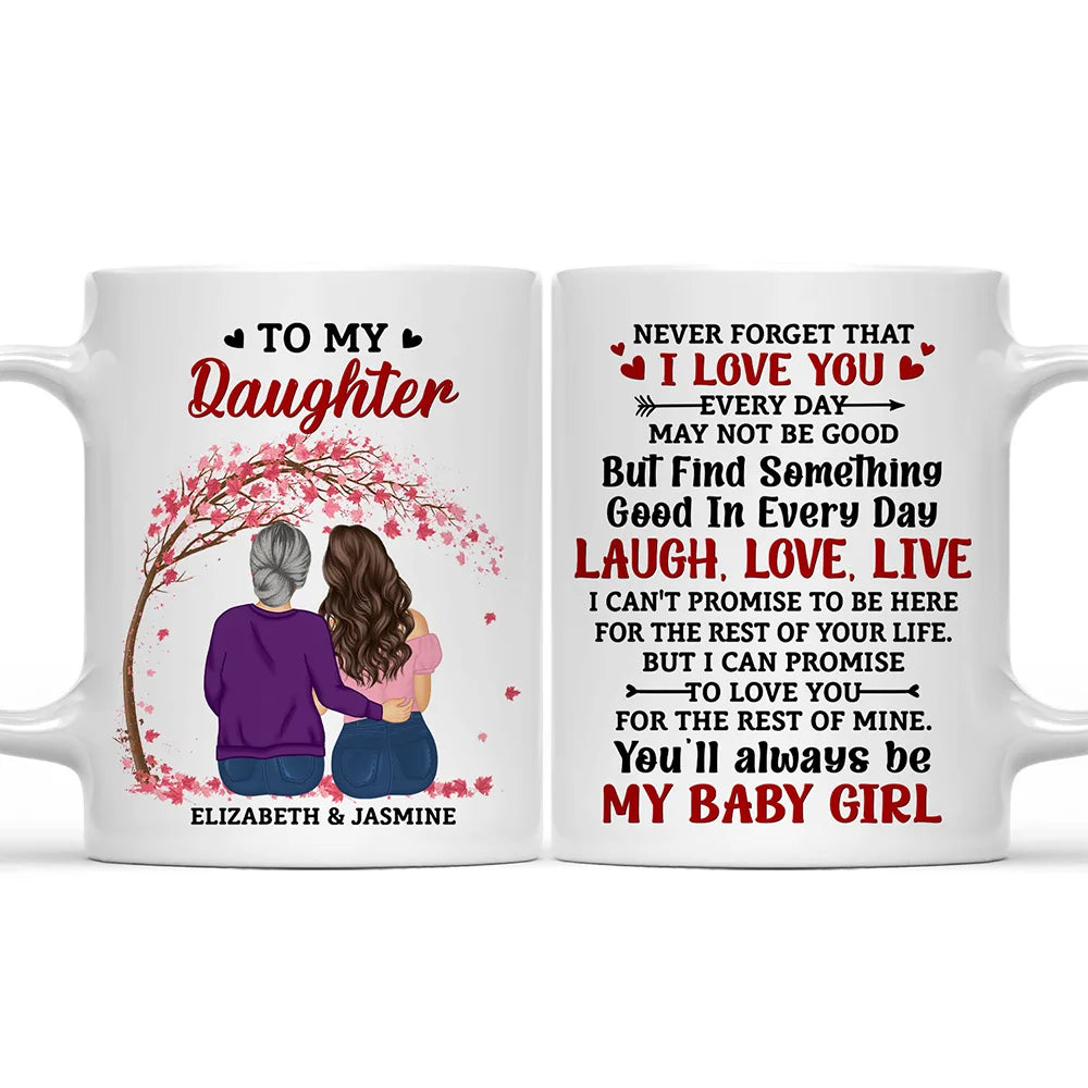 My Daughter Never Forget That I Love You Forever - Personalized Mug