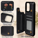Gift For Grandma,Gift For Mother,Love,Gift For Women - Birth Flower Grandma's Garden - Personalized Leather Flip Wallet Phone Case