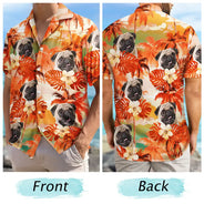 Gift For Father,Summer - Custom Photo Beach Summer Tropical Fun Face Vacation Vibe - Personalized Hawaiian Shirt