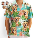 Gift For Father,Summer - Custom Photo Beach Summer Tropical Fun Face Vacation Vibe - Personalized Hawaiian Shirt