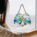 Gift For Couples,Gift For Husband,Gift For Wife,Gift For Boyfriend,Gift For Girlfriend,Beach,Happy,Icon - Sea Turtle Couple So Many In The Sea - Personalized Window Hanging Suncatcher Ornament