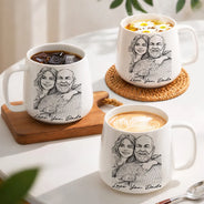 Custom Photo,Gift For Father,Dad - Children,Non-Eng,Photo - Pencil Sketch,Proud - Custom Photo Pencil Sketch Best Dad Ever Dad Family Gift - Personalized Tapered Mug