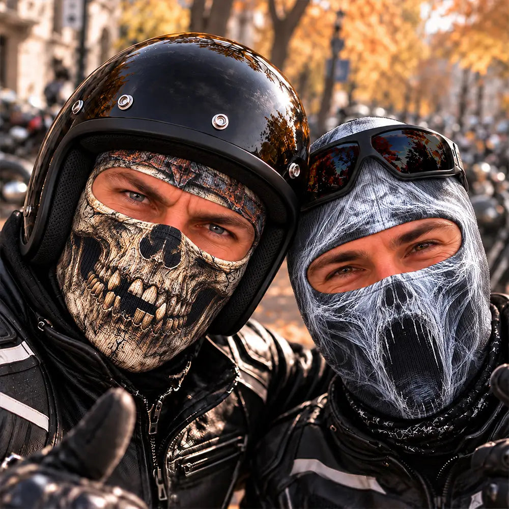 Christmas, Confident, Icon - Winter Cool Gift For Friends, Skier, Biker - Personalized Spooky Vibes Scarry Face Balaclava Face Mask