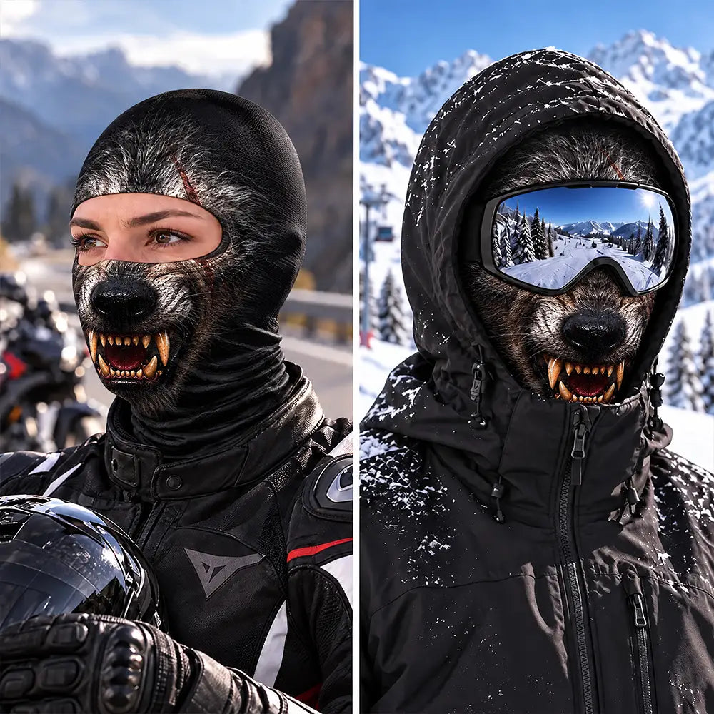 Christmas, Confident, Icon - Winter Cool Gift For Friends, Skier, Biker - Personalized Spooky Vibes Scarry Face Balaclava Face Mask