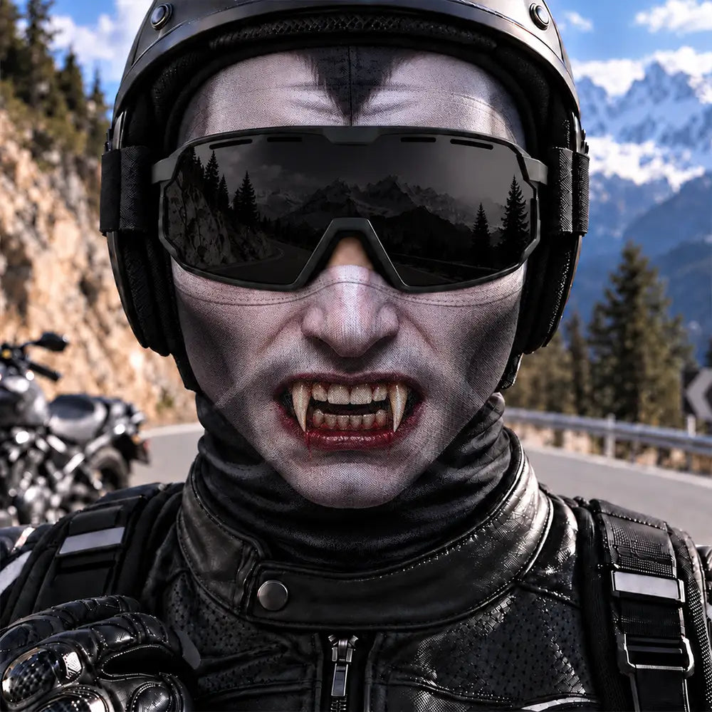 Christmas, Confident, Icon - Winter Cool Gift For Friends, Skier, Biker - Personalized Spooky Vibes Scarry Face Balaclava Face Mask