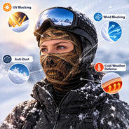 Christmas, Confident, Icon - Winter Cool Gift For Friends, Skier, Biker - Personalized Spooky Vibes Scarry Face Balaclava Face Mask