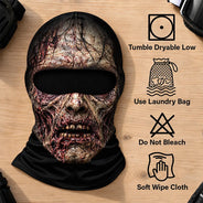 Christmas, Confident, Icon - Winter Cool Gift For Friends, Skier, Biker - Personalized Spooky Vibes Scarry Face Balaclava Face Mask