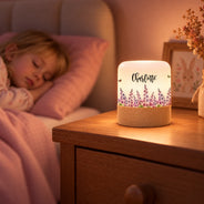 Confident,Gift For Women,Gift For Yourself,Gifts For Her,Icon - Birthday Gift For Her, Granddaughter, Daughter, Wife - Personalized Watercolor Birth Flower Touch Night Light
