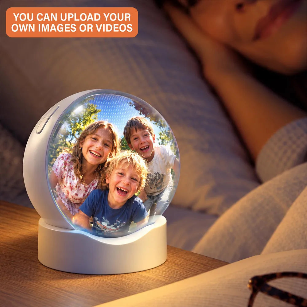 Christmas,Gift For Mother,Gifts For Her,No Custom,Sentimental - Our Family, This Year - Christmas Bauble, Table Decor Video Crystal Ball