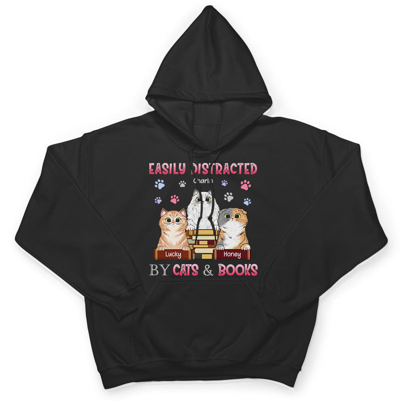 Distracted By Cat - Gift For Cat Lovers - Personalized Custom T Shirt