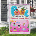 Family Swimming Pool Memories Made Here - Pool Flags - Personalized Custom Flag
