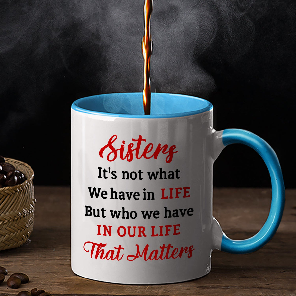 Best Friends It's Not What We Have In Life - Christmas Gift For Bestie - Personalized Custom Accent Mug